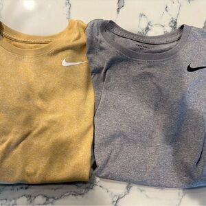 Nike Kids Short-Sleeve Tees in Yellow and Gray - 2-Pack